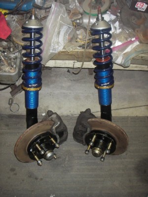 280zx struts with coilovers and koni porche 911 adjustable inserts