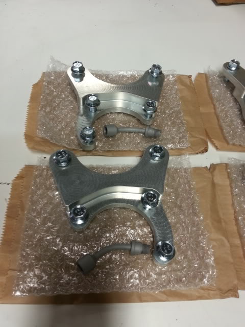 82-83 280ZX Rear Disc Brackets, hardware included (e-brake adapters not included)