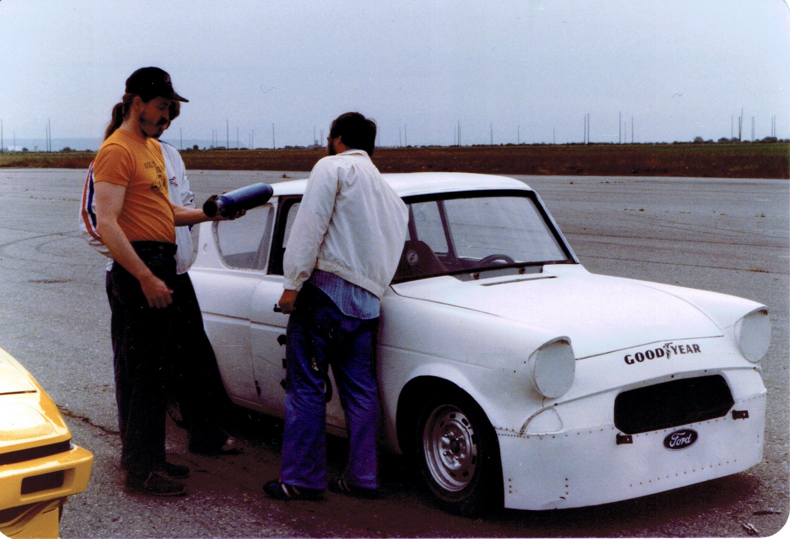 Randy Custer at Boundary Bay, was the fast sedan to catch at the time...which I did.